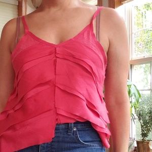 Kimichi Blue Hot Pink Layered Tank Top